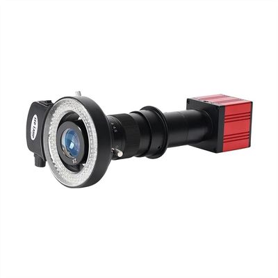 JOEBO Microscope Kit 51MP 1080P Microscope Camera 180X C-Mount Lens USB Industrial Electronic Digital Microscope Microscope Lens Adapters (Color : Red Camera Full kit)