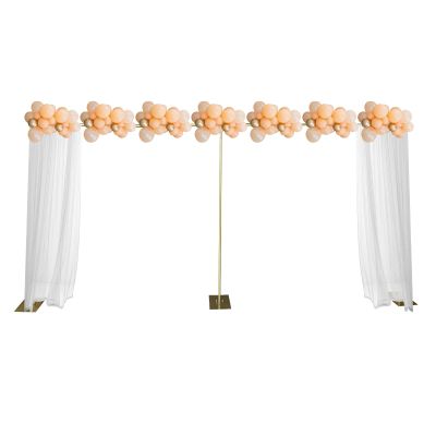 10 * 20 FT Heavy Duty Backdrop Stand Pipe Kit with Base Adjustable Frame Support Freestanding Metal Background for Flower Balloon Tulle Wedding Birthday Party Decoration Photography