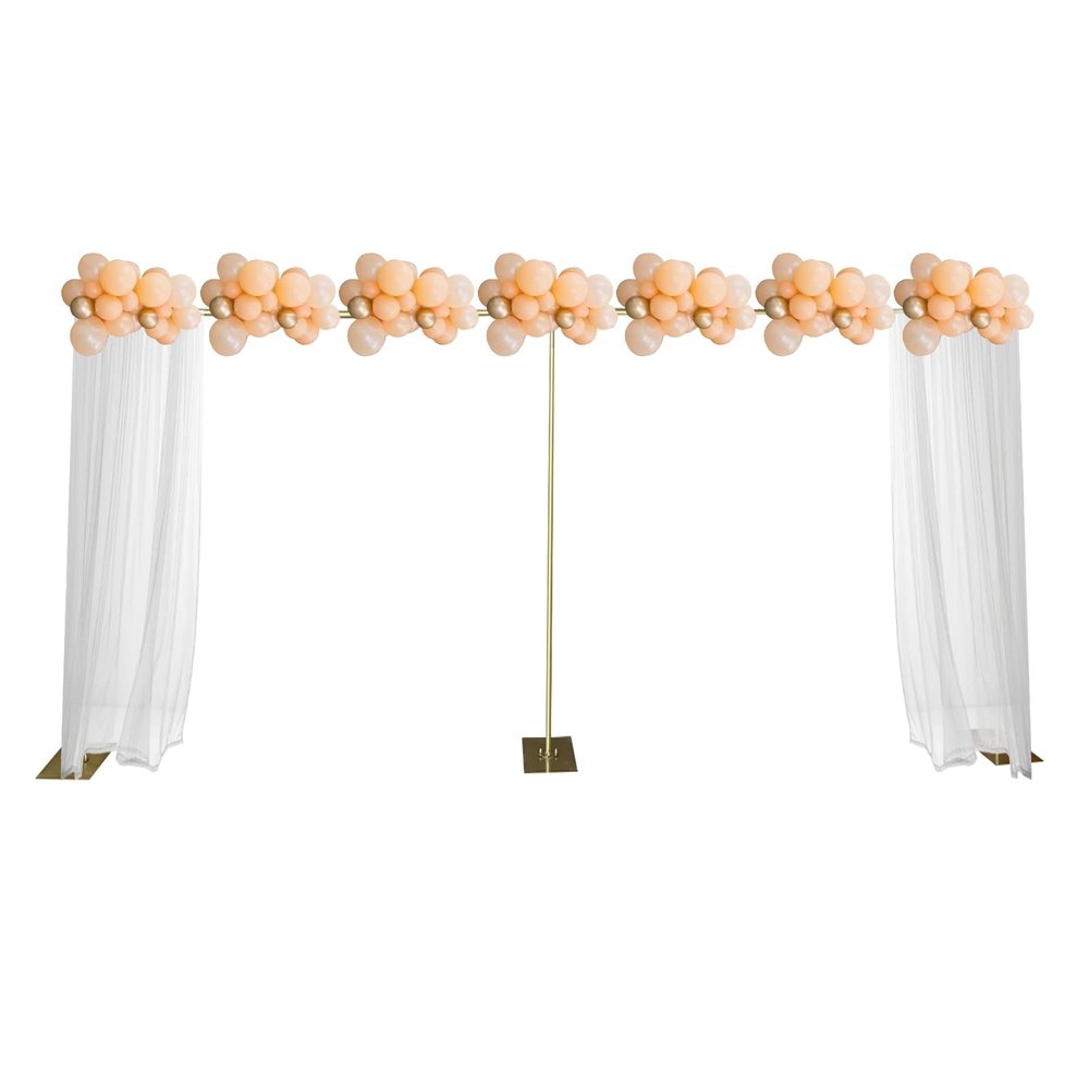 10 * 20 FT Heavy Duty Backdrop Stand Pipe Kit with Base Adjustable Frame Support Freestanding Metal Background for Flower Balloon Tulle Wedding Birthday Party Decoration Photography