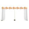 10 * 20 FT Heavy Duty Backdrop Stand Pipe Kit with Base Adjustable Frame Support Freestanding Metal Background for Flower Balloon Tulle Wedding Birthday Party Decoration Photography view 1