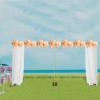 10 * 20 FT Heavy Duty Backdrop Stand Pipe Kit with Base Adjustable Frame Support Freestanding Metal Background for Flower Balloon Tulle Wedding Birthday Party Decoration Photography view 2