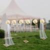 10 * 20 FT Heavy Duty Backdrop Stand Pipe Kit with Base Adjustable Frame Support Freestanding Metal Background for Flower Balloon Tulle Wedding Birthday Party Decoration Photography view 3
