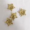 LEIXIUSM Modern Brass Flower Drawer Cabinet Door Knob Storage Box Handle Star Shaped Decoration Full Copper Bathroom Cabinet Door Pulls 1Pcs view 3