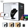 PULUZ Portable Photo Studio Light Box, 50cm x 50cm Photography Light Tent, Professional Dimmable Photography Studio Tent with 12 Color Backdrops, CRI90, Photo Box for Product Photography view 1