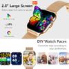 ZOSKVEE 2-Pack Smart Watch with 4 Bands, 2.0" Fitness Tracker Watch(Dial/Answer Calls) with Heart Rate/Blood Pressure/Blood Oxygen Monitor for Android iOS view 2