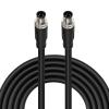ZBLZGP M8 Male to Male Cable A Coding 8mm Field Assembly 4 Pin Connector Molded Waterproof Aviation Cable 24AWG Wire Connector for Automation and Industrial Cameras 10M/32.8FT view 1