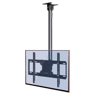 QICBYING Tv Wall Mount - Ceiling TV Mount Stand, Tilt Swivel Telescopic TV Stand, Fits 32-65 Inch TVs, 5 to -15 Tilt Angle Adjustment, Holds Up to 132lbs Screens, Easy to Install