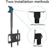 QICBYING Tv Wall Mount - Ceiling TV Mount Stand, Tilt Swivel Telescopic TV Stand, Fits 32-65 Inch TVs, 5 to -15 Tilt Angle Adjustment, Holds Up to 132lbs Screens, Easy to Install view 4