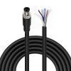 M8 4 Pin A-Code Male IO-Link Pigtail, Shielded IP67 Waterproof PVC Cable to Flying Leads, for Keyence/Balluff/Omron/Binder/TE Sensor Field Wiring (50M/164.0FT) view 1
