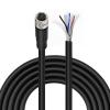 ZBLZGP M8 4-Pin Female Flying Lead Cable, 25M (82.0FT) 24AWG Shielded PVC IP67, for Keyence, Siemens, Pepperl and Fuchs Sensor Actuator and Field Device view 1
