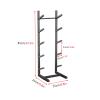 Aimery Skateboard Rack Floor StandSkateboard Organizer,Snowboard Storage Rack StandingSkateboard Display Stand for Skis/Skateboards/Scooter(Black,5 Tier) view 2