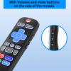 2 Pack Backlit Universal Remote Control Fit for All Roku Built-in Smart TV, Replacement Compatible with Hisense T-CL Philips Onn Sharp RCA Roku TV Remote, NOT for Any Roku Box/Roku Stick view 3