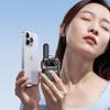 2 pcs global-ptt G388 4G LTE Mini Metal walkie Talkie Long Range Two Way Radio for Adults Work Communication Unlimited Distance Professional intercom 5000 Miles with yearly SIM (2silverwithSIM) view 3