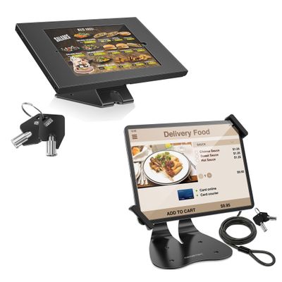 AboveTEK Anti-Theft Tablet Stand  iPad Locking & Security Stand 360 Swivel Kiosk Stand for iPad/iPad Air/iPad Pro with Anti-Theft iPad Stand, Universal Security POS Tablet Stand, Diagonally-Oriente