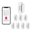 (8 Qty) Smart WiFi Door & Window Sensor for Home| No Hub Required | Free App Alert, Works with Tuya Smart Life Devices, Compatible with Alexa, Google Home, Siri (No Siren but Phone Notification) view 1