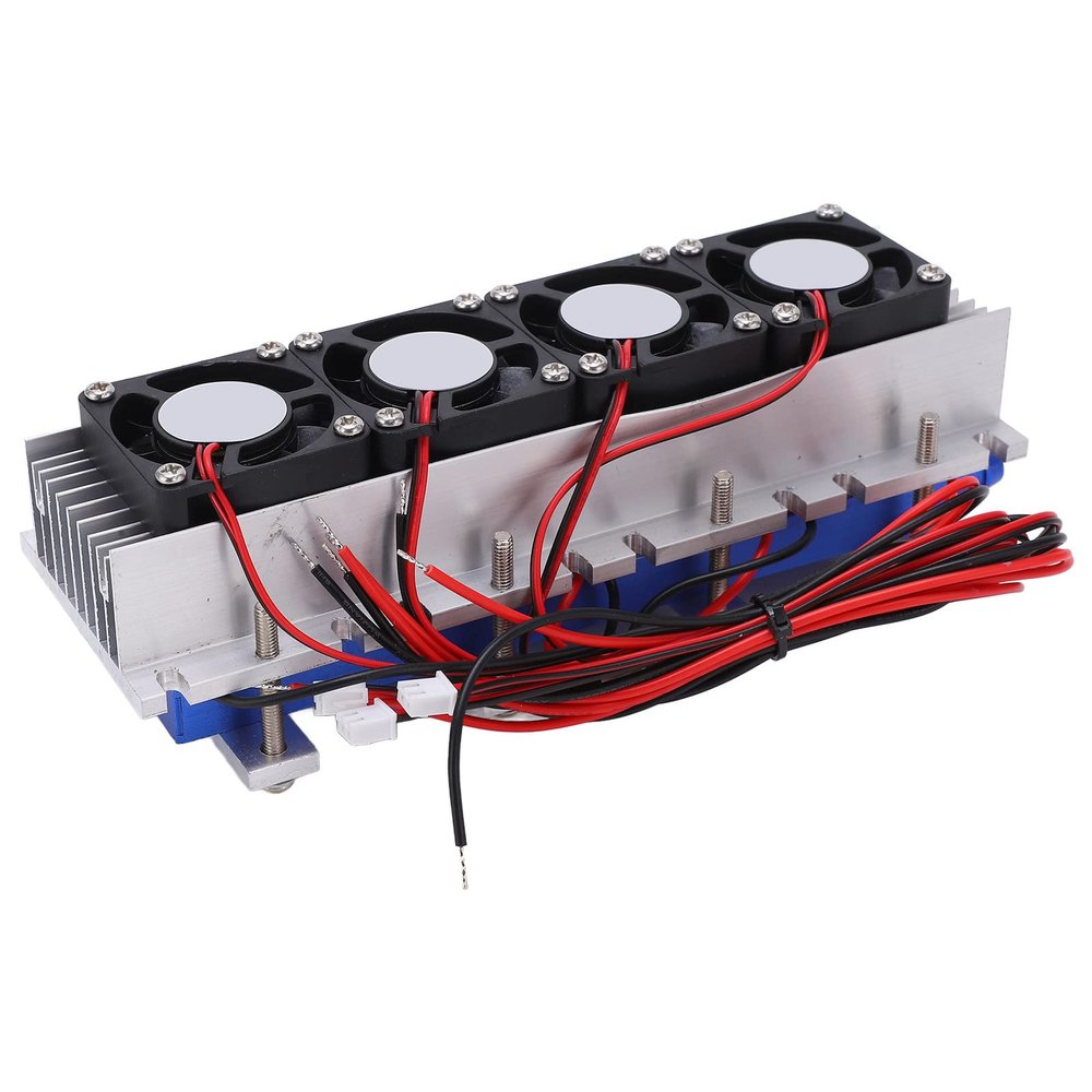 12V 4 to Chip TEC1 to 12706 Thermoelectric Cooler Kit for Small Space Cooling, Air Cooling Device, Stable Work and Low Noise, Finished Product, Suitable for 20L Space Cooling