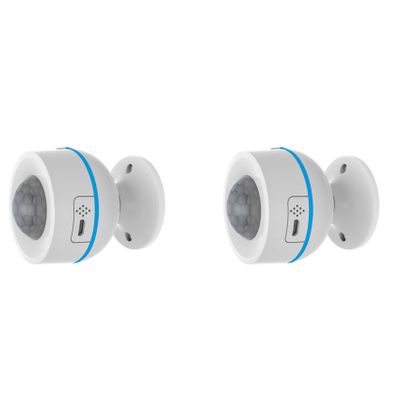 Baglaum 2X Z Wave Plus 700Series PIR Motion Detector with Temperature Humidity Light Sensor Work with Smartthing,Vera(868.4MHz)