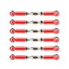MUNEFE RC Stee Links, RC Car Push Rod, RC Stee Rod Links, Suitable for Ensu The Reliable Performance of Your Rc Model(Red) view 1