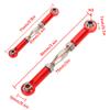 MUNEFE RC Stee Links, RC Car Push Rod, RC Stee Rod Links, Suitable for Ensu The Reliable Performance of Your Rc Model(Red) view 2