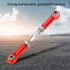 MUNEFE RC Stee Links, RC Car Push Rod, RC Stee Rod Links, Suitable for Ensu The Reliable Performance of Your Rc Model(Red) view 3