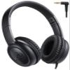 UKELALA C3 Kids Headphones Wired, On-Ear Wired Head Phones for Boys Girls with 3.5mm Jack, Foldable, Adjustable Headband, Child Headphone for School Home Airplane Tablet Black view 1