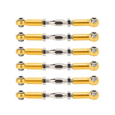 MUNEFE RC Stee Links, RC Car Push Rod, RC Stee Rod Links, Suitable for Ensu The Reliable Performance of Your Rc Model(ld)