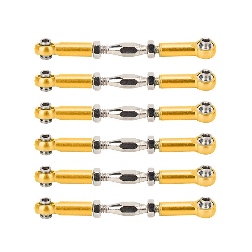 MUNEFE RC Stee Links, RC Car Push Rod, RC Stee Rod Links, Suitable for Ensu The Reliable Performance of Your Rc Model(ld)