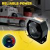 JAMTON 400W 12V 37 Tone Emergency Siren PA System, Slim Speaker Horn with Handheld Remote Control and Microphone for Emergency Vehicles Police Car Firefighter Ambulance ATV UTV SUVs view 4
