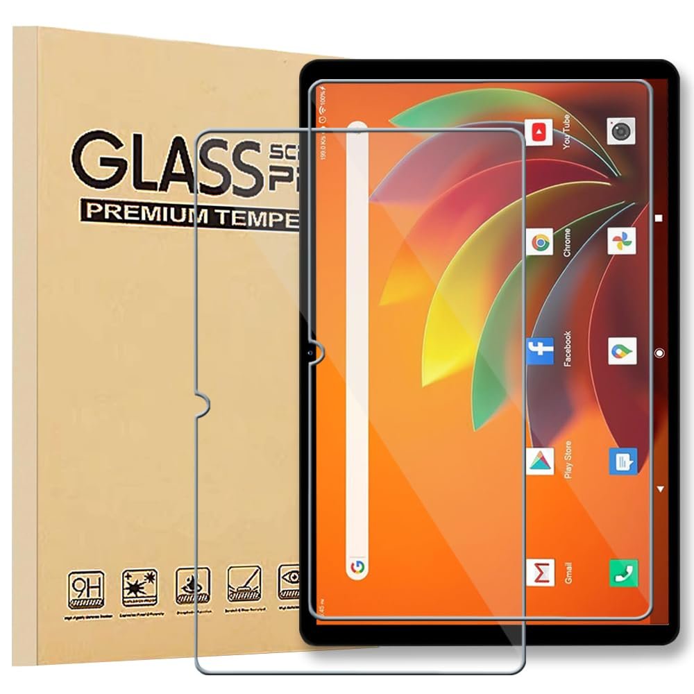 NSFN] For Veidoo T70/ZONKO K110 Glass Film,Tablet 10.1 Inch Glass Film, LCD Protective Glass Film, 9H Hardness, Ultra-Thin, High Transmittance, Automatic Adhesion, Scratch Prevention, 2 Pack