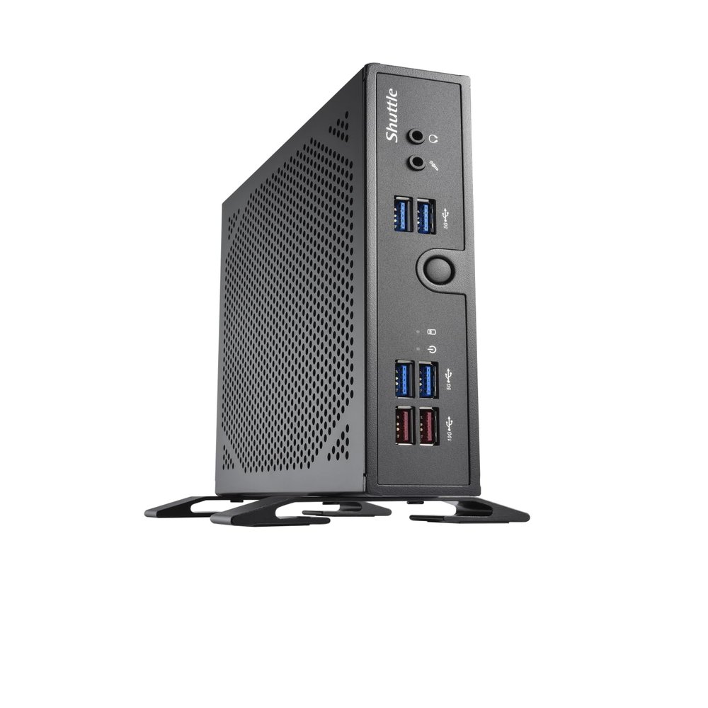 SHUTTLE XPC Slim Barebone DS50U3, Intel i3-1315U, 2X LAN (1x 2.5Gbit,1x 1Gbit), 1xCOM,1xHDMI,1xDP, 1x VGA, fanless,