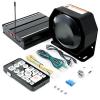 JAMTON 200W 12V 20 Tone Emergency Siren PA System, Slim Speaker Horn with Wireless Handheld Remote Control and Microphone for Emergency Vehicles Police Car Firefighter Ambulance SUVs view 1