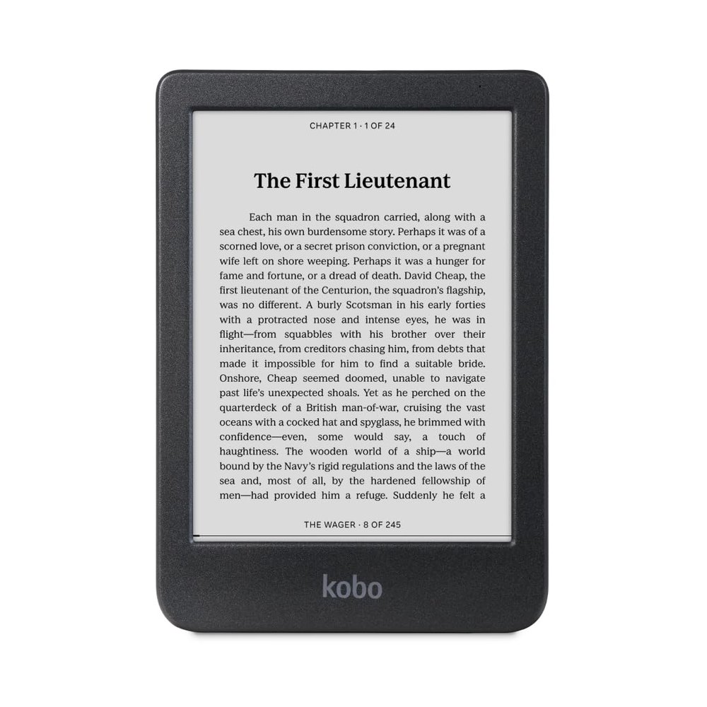 Kobo Clara BW | eReader | 6 Glare-Free Touchscreen with ComfortLight PRO | Dark Mode Option | Audiobooks | Waterproof | 16GB of Storage | Black