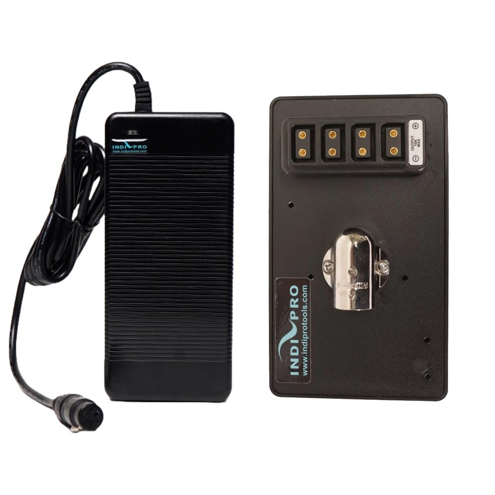 IndiPRO 15V (20A) A/C Power Supply w/Gold Mount Battery Eliminator Plate Bundle