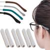 3 Pairs Eye Glasses Ear Grippers, Soft Knitting Cotton Arm Cushion for Glasses Behind Ear, Anti Slip Eye Glass Ear Grips, Non Slip Ear Pads for Glasses, Eyeglasses Temple Tips for Pain (Grey) view 1