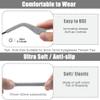 3 Pairs Eye Glasses Ear Grippers, Soft Knitting Cotton Arm Cushion for Glasses Behind Ear, Anti Slip Eye Glass Ear Grips, Non Slip Ear Pads for Glasses, Eyeglasses Temple Tips for Pain (Brown) view 2