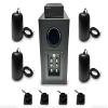 Soundavo SB-65-BL-Pack Professional Surface Mount Subwoofer & 4 Satellite Loudspeakers System for Commercial Applications (Black) view 1