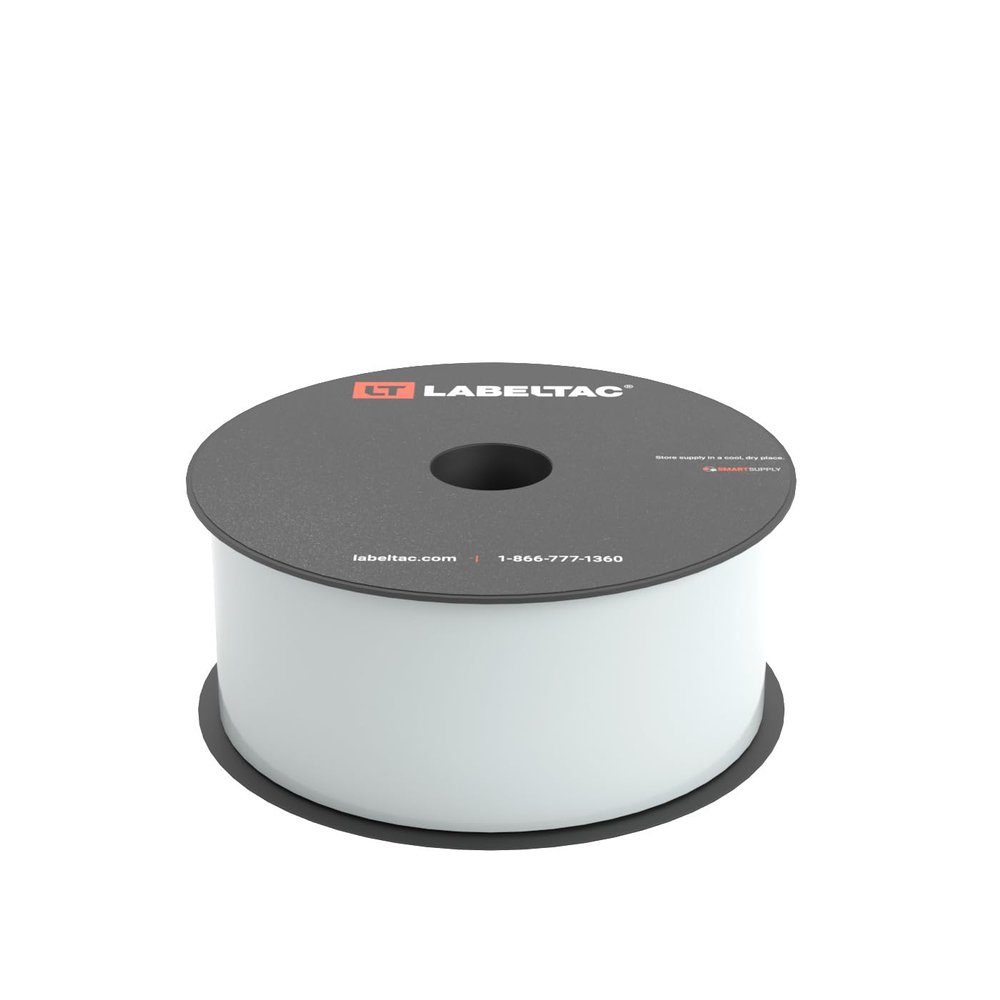 LabelTac Waterproof Vinyl Rack Label Supply (LT4/LTPX Printers Only) 2" x 150' Clear