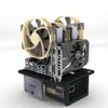 EDIY Open Air ITX PC Frame Test Bench Aluminum Computer Case Air Cool Overclocking DIY Support SFX Power Supply Graphics Card Red view 2