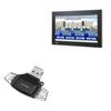 BoxWave Smart Gadget Compatible with Advantech FPM-D21W - AllReader SD Card Reader, microSD Card Reader SD Compact USB - Jet Black view 1