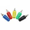 WUZDPRCJ 5PCS M4X36 Pure Copper Terminal 4MM Banana Jack Socket 20A Binding Post Banana Plug Connector (Color : Green) view 3