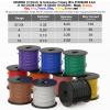 SUZCO 10 Rolls 100FT Automotive Primary Wire Spools Single Conductos Standards 14 Gauge SAE J1128, M1L56A & MS3450 CCA Low Voltage Electrical Hookup Wiring for Car Audio Stereo Trailer (1000FT Total) view 2