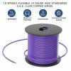 SUZCO 10 Rolls 100FT Automotive Primary Wire Spools Single Conductos Standards 14 Gauge SAE J1128, M1L56A & MS3450 CCA Low Voltage Electrical Hookup Wiring for Car Audio Stereo Trailer (1000FT Total) view 4
