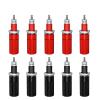 10PCS 4MM Banana Socket Binding Post Nut Banana Plug Jack Electrical Connector Terminal Q.50006 (Color : 5 red 5 Black) view 2