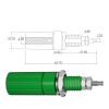 10PCS 4MM Banana Socket Binding Post Nut Banana Plug Jack Electrical Connector Terminal Q.50006 (Color : 5 red 5 Black) view 4
