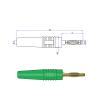 10pcs 2mm Gold Plated Banana Plug Electrical Connector Adaptor 5 Colors J.10005 (Color : 5 Red 5 Black) view 3