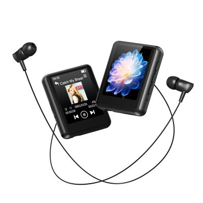 64GB MP3 Player with Bluetooth, Full Touch Screen Portable Music MP3 Player Built-in HD Speaker, FM Radio, Voice Recorder, Mini Design Sports Music Player Support Expansion (128GB)