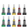 10PCS 2MM Banana Socket Binding Post Nut Banana Plug Jack Electrical Connector Terminal Test Hole Q.40004 (Color : 5 Colors x 2) view 1