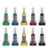 10PCS 2MM Banana Socket Binding Post Nut Banana Plug Jack Electrical Connector Terminal Test Hole Q.40004 (Color : 5 Colors x 2) view 2