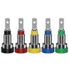 10PCS 2MM Banana Socket Binding Post Nut Banana Plug Jack Electrical Connector Terminal Test Hole Q.40004 (Color : 5 Colors x 2) view 3