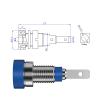10PCS 2MM Banana Socket Binding Post Nut Banana Plug Jack Electrical Connector Terminal Test Hole Q.40004 (Color : 5 Colors x 2) view 4